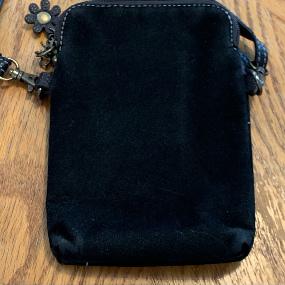 Chala Black and Brown Floral Crossbody Bag - Picture 9 of 14